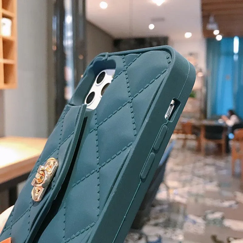 Crossbody Wallet Case With Chain For iPhone