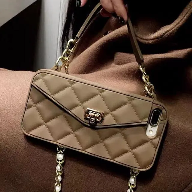 Crossbody Wallet Case With Chain For iPhone