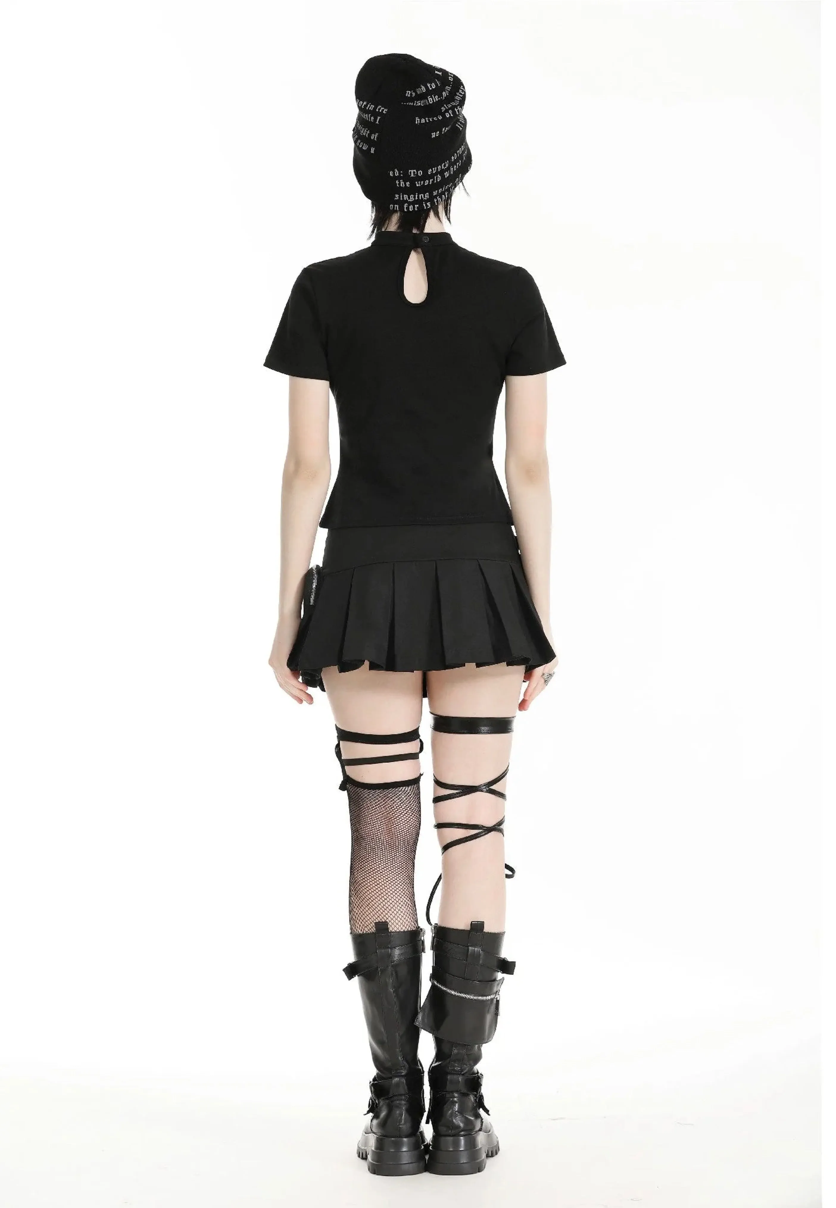 Dark In Love - Punk Hollow Sexy Mesh Black - Top