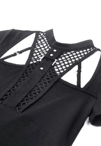 Dark In Love - Punk Hollow Sexy Mesh Black - Top