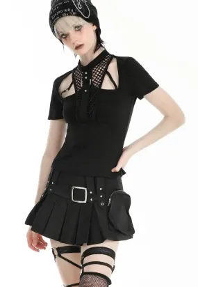 Dark In Love - Punk Hollow Sexy Mesh Black - Top