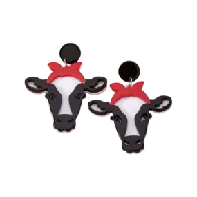 Earrings - Western cattle drops