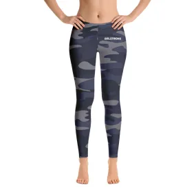 ELEVATED ESSENTIALS, SLIM AND SCULPT LEGGING NAVY CAMO