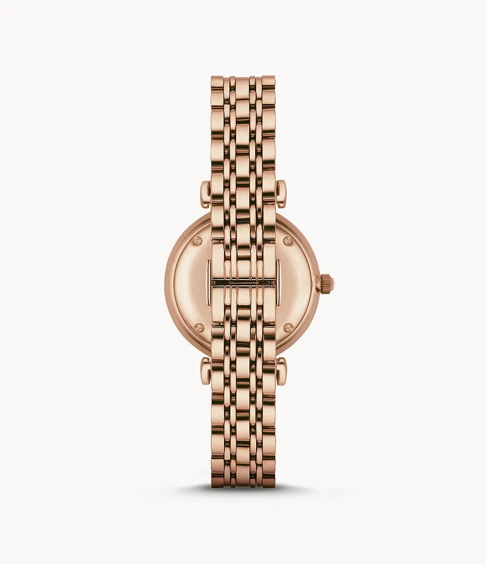 Emporio Armani Women’s Analog Stainless Steel Mother of Pearl Dial 32mm Watch AR1909