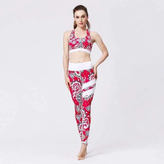 FloralBee 2 Piece Fitness Yoga Set