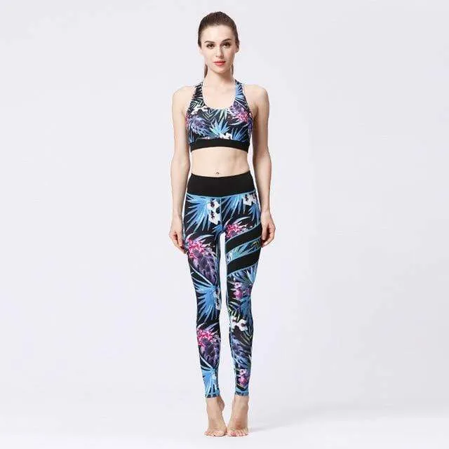 FloralBee 2 Piece Fitness Yoga Set