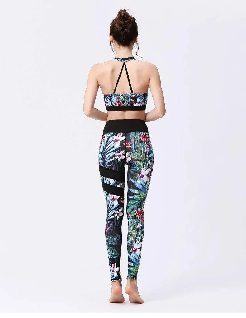FloralBee 2 Piece Fitness Yoga Set