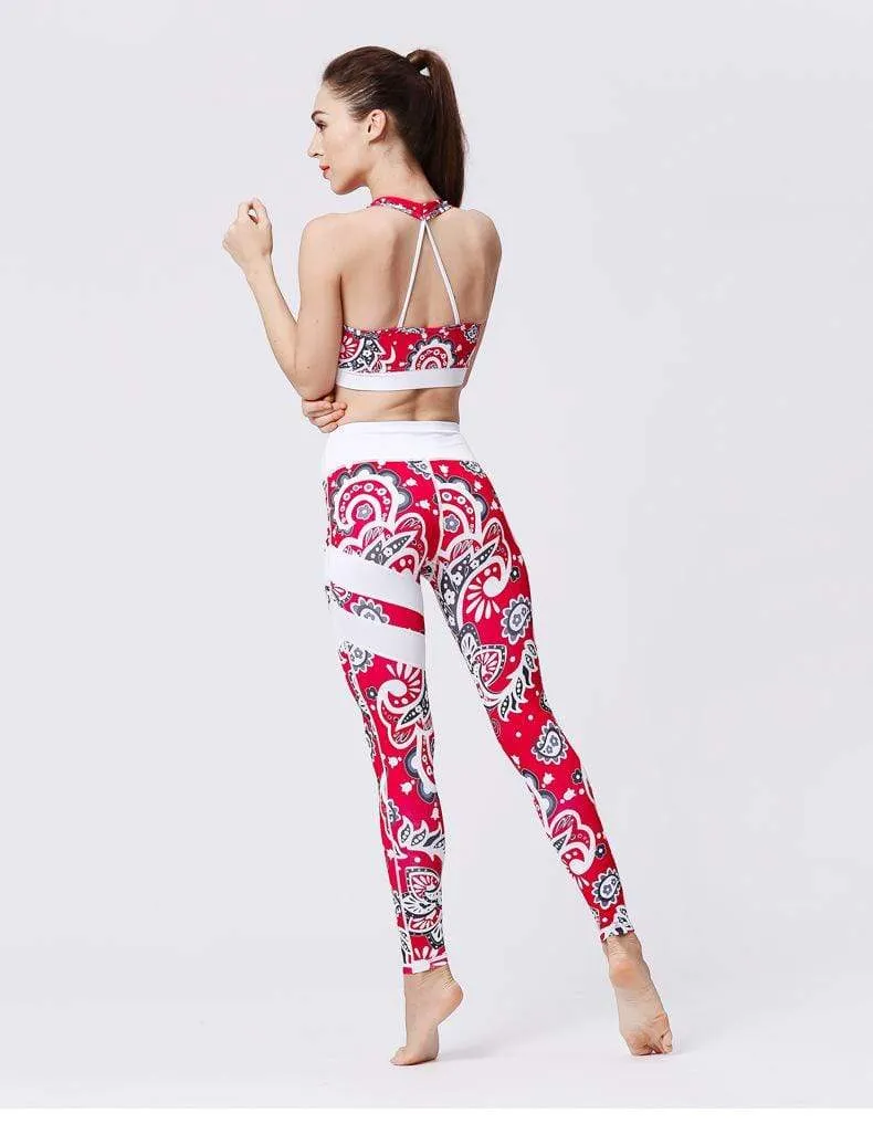 FloralBee 2 Piece Fitness Yoga Set