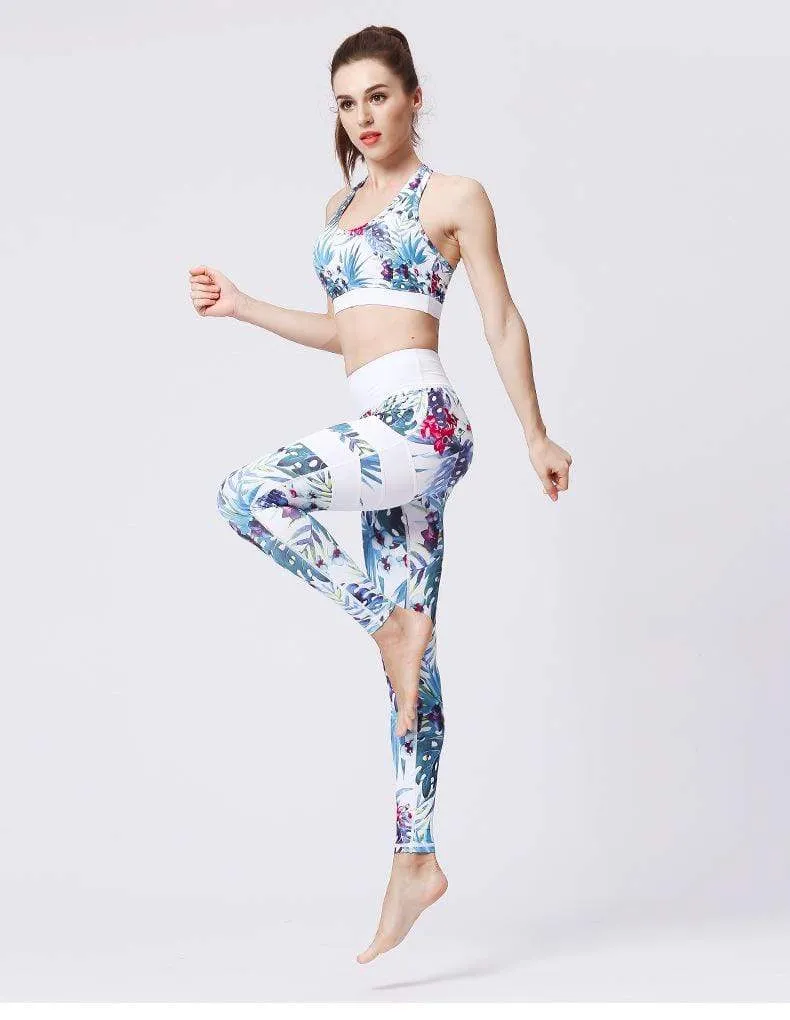 FloralBee 2 Piece Fitness Yoga Set