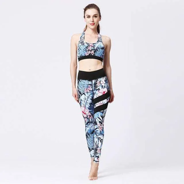 FloralBee 2 Piece Fitness Yoga Set