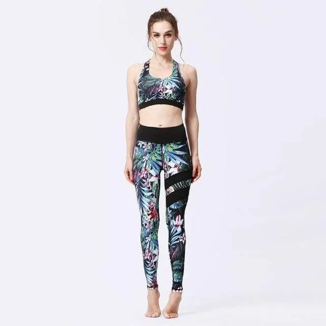 FloralBee 2 Piece Fitness Yoga Set