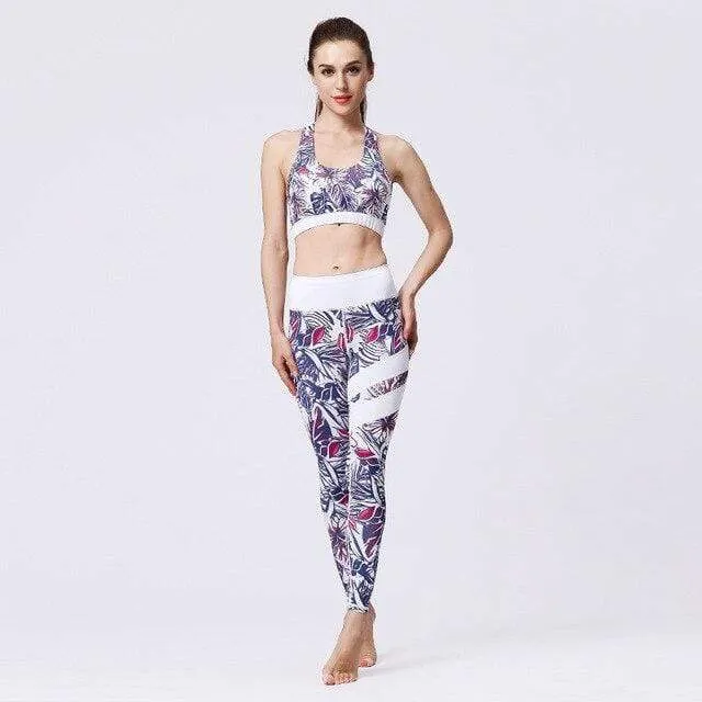 FloralBee 2 Piece Fitness Yoga Set