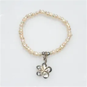 Frangipani Seed Pearl Bracelet