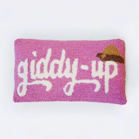 Giddy-Up Hooked Pillow