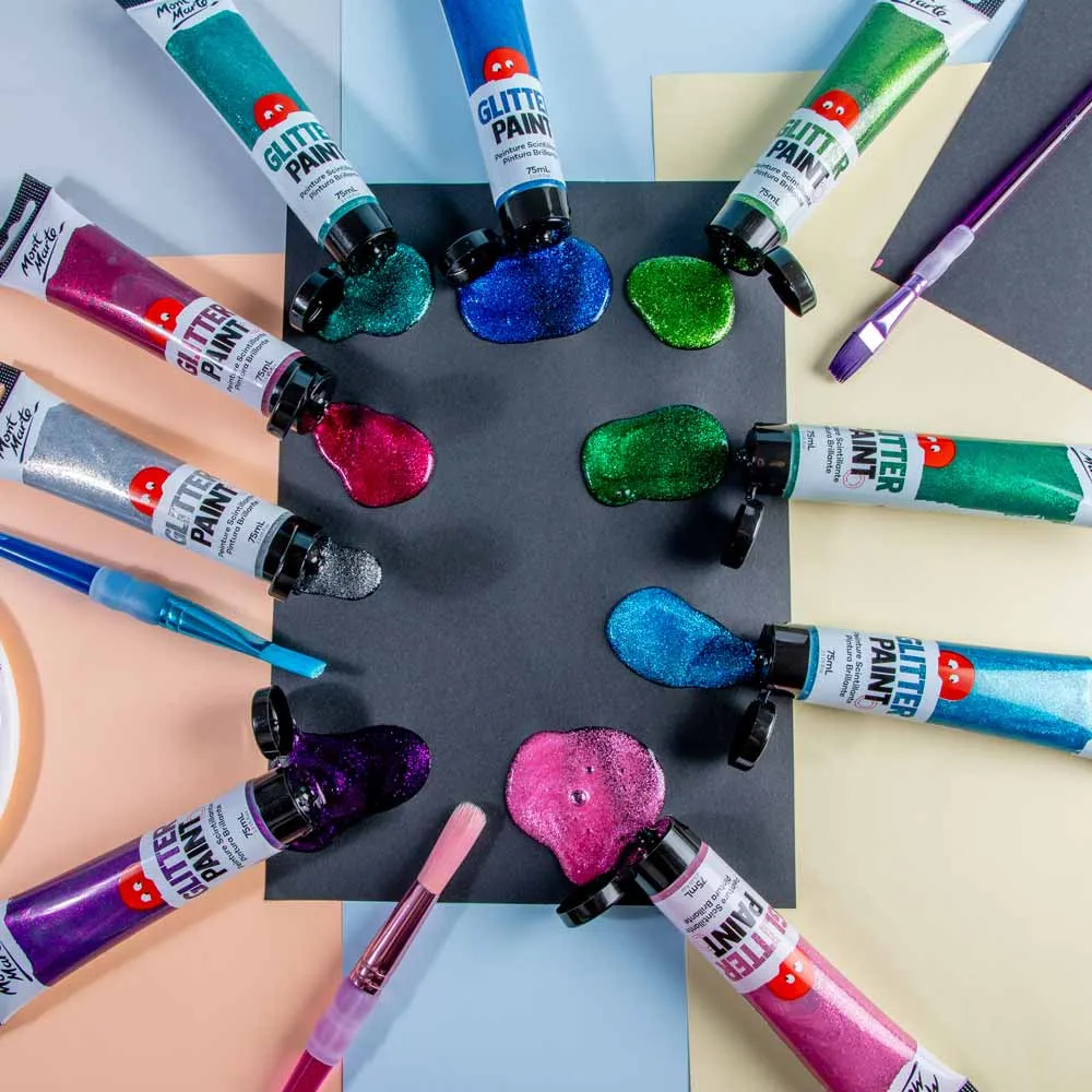 Glitter Paint 75ml (2.5 US fl.oz) - Gold