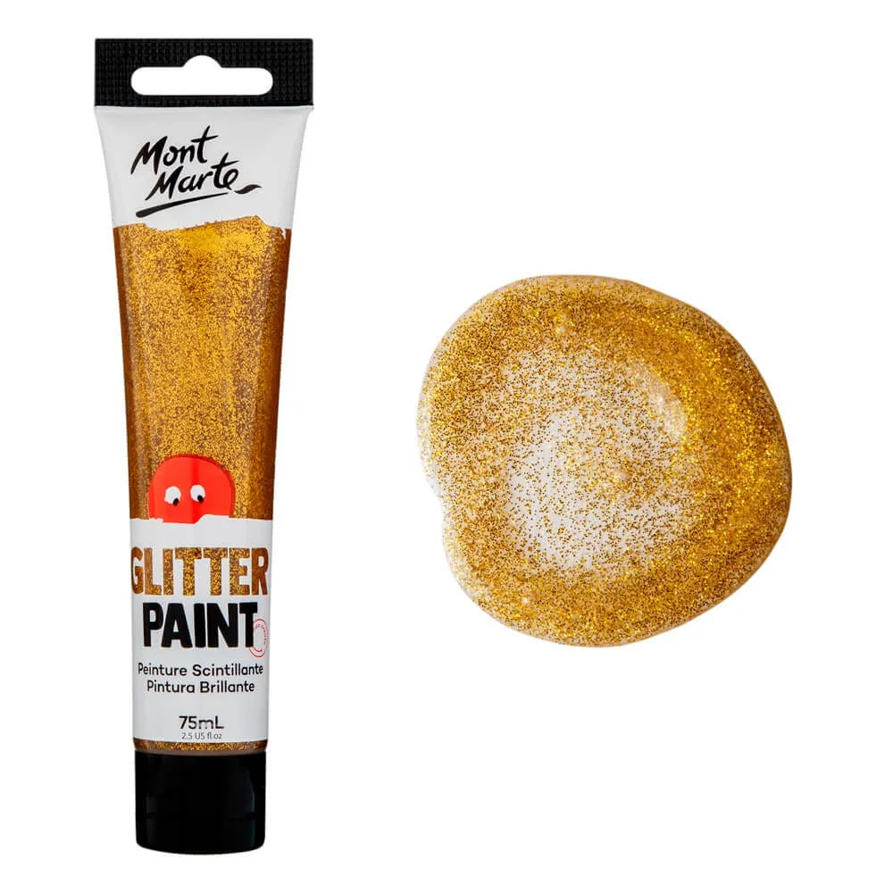 Glitter Paint 75ml (2.5 US fl.oz) - Gold