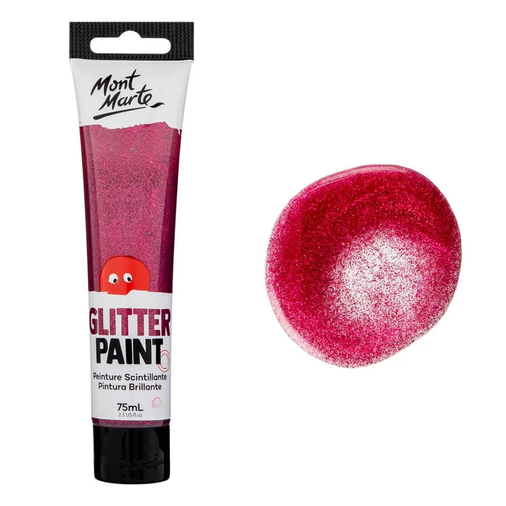 Glitter Paint 75ml (2.5 US fl.oz) - Hot Pink