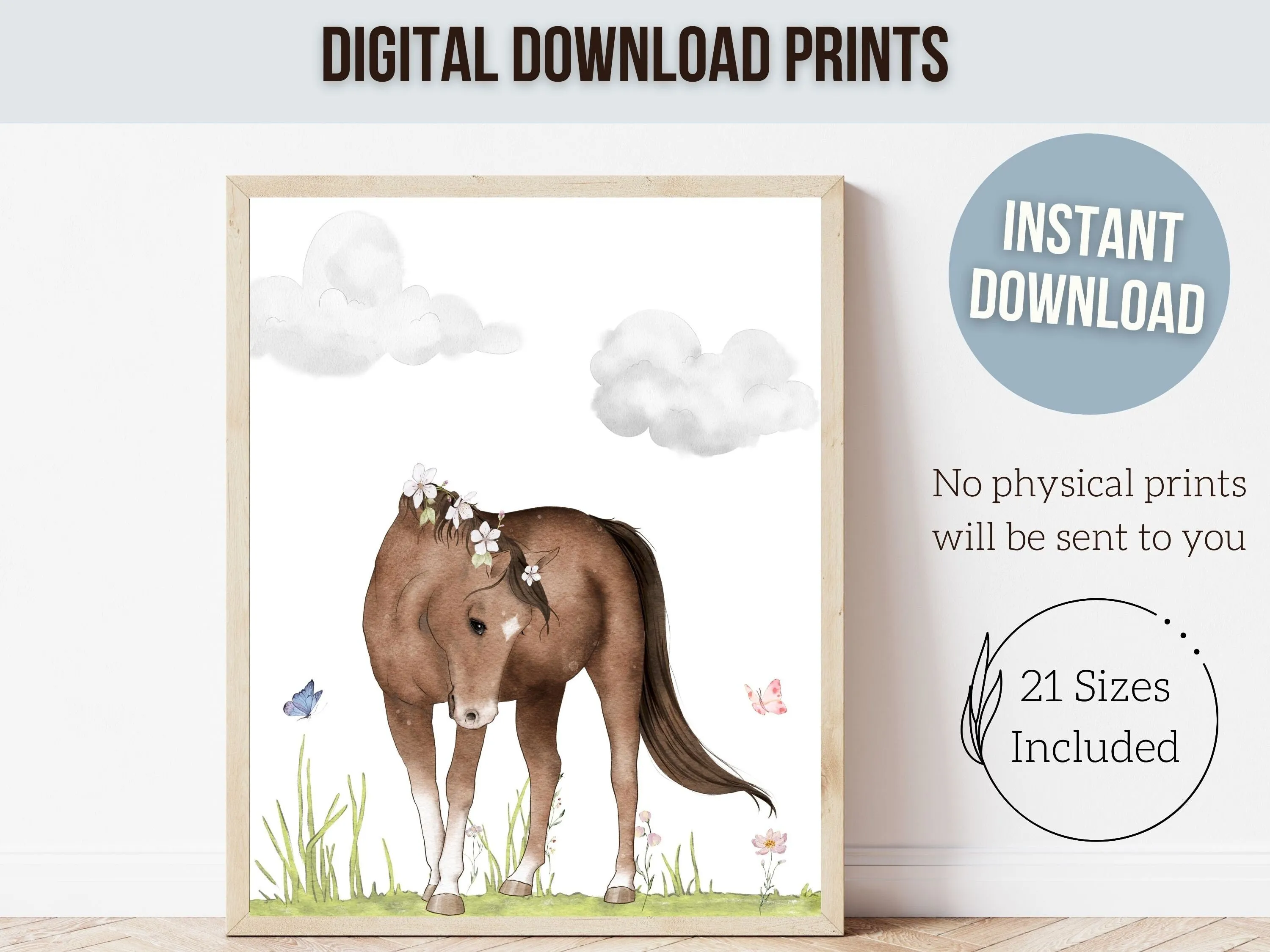 Horse Nursery Prints - Set 1