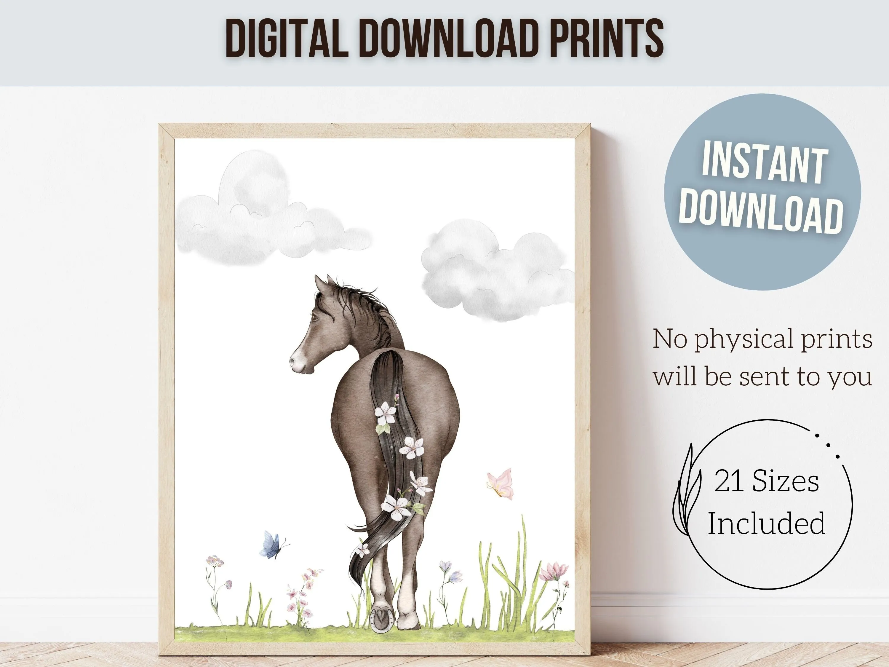 Horse Nursery Prints - Set 3