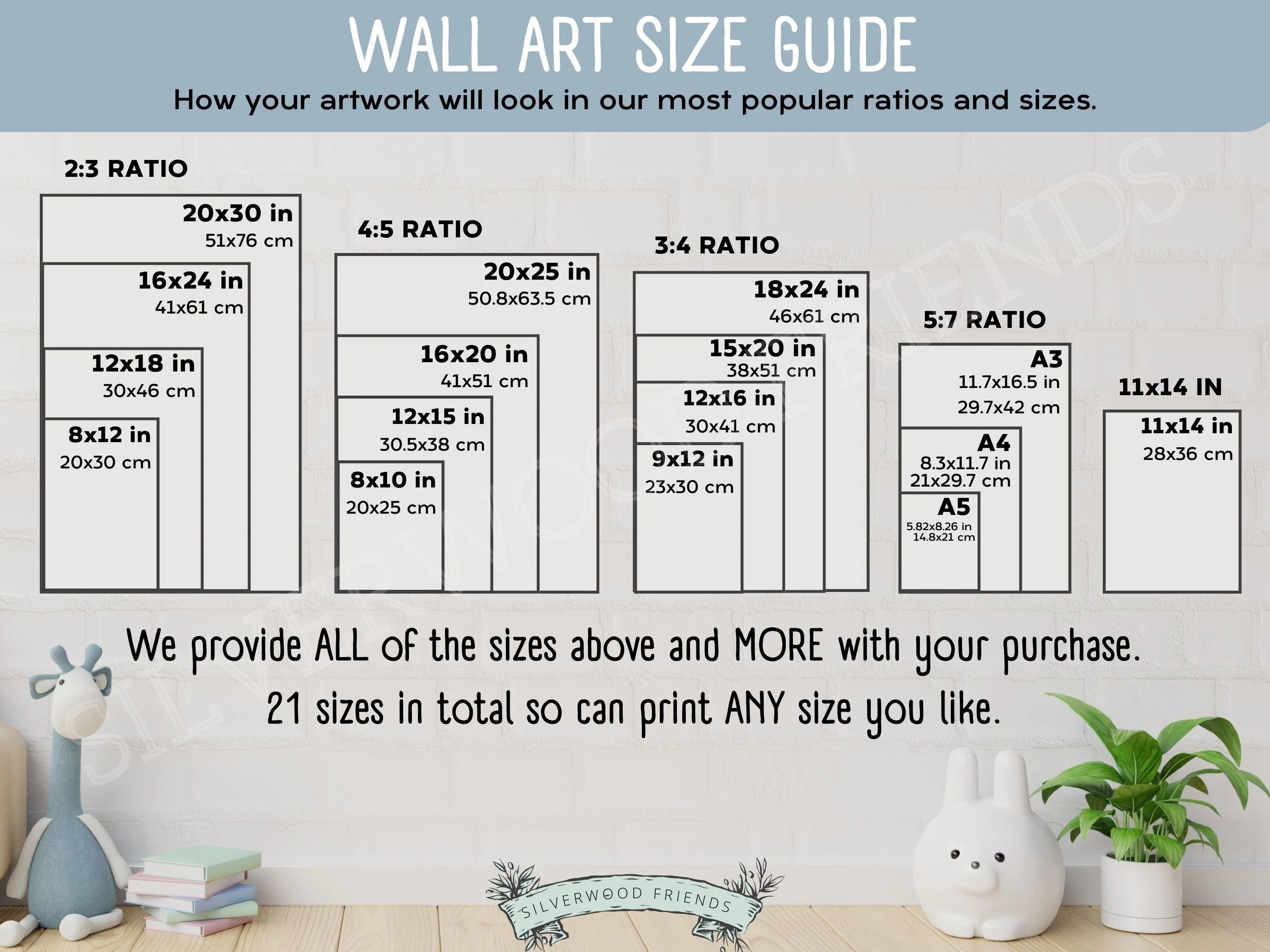 Horse Nursery Prints - Set of 6