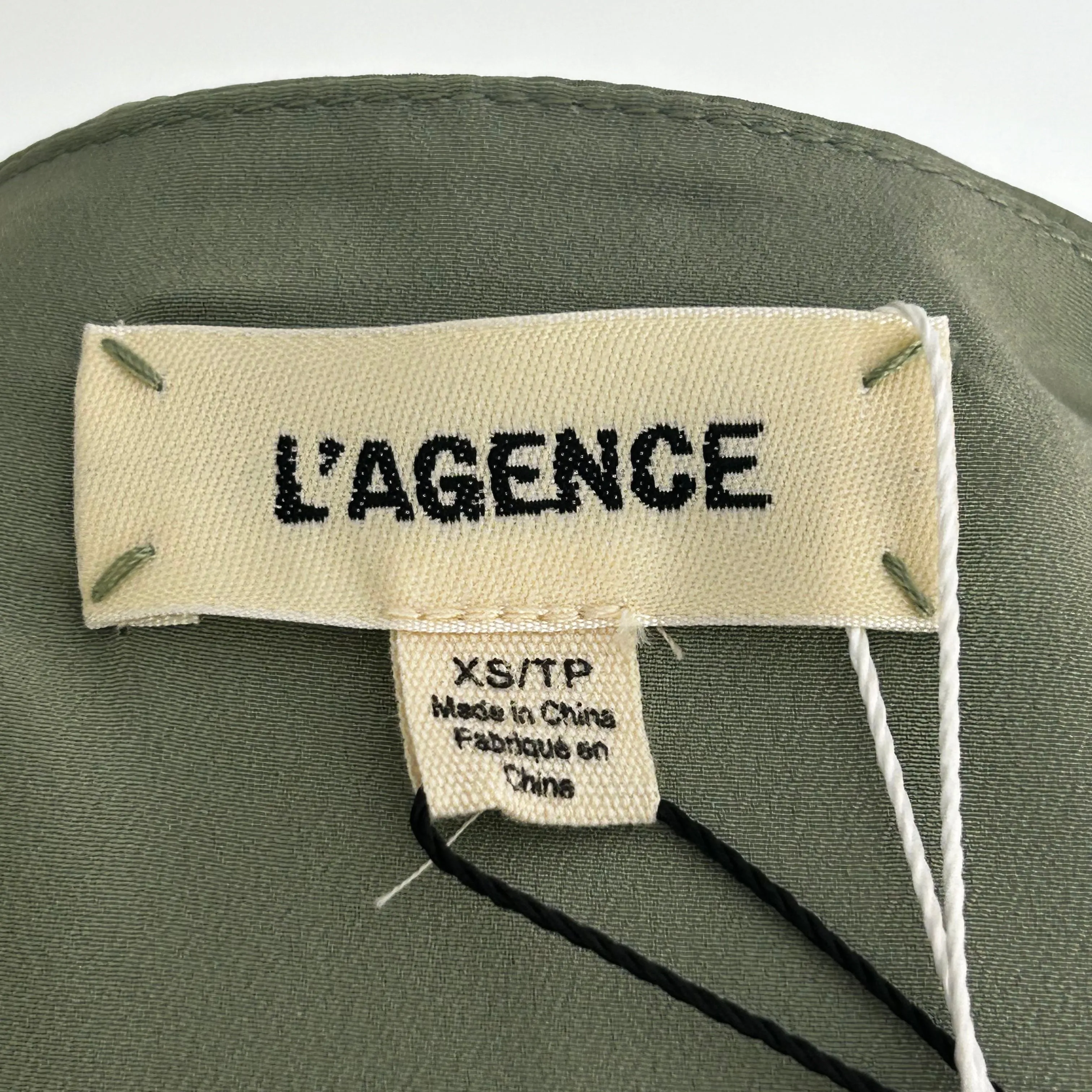 L'Agence Brand New £190 Light Ivy Silk Camisole XS