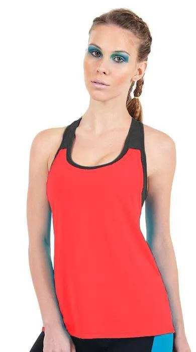 Last Chance! Bia Brazil Activewear Double Trouble Mesh Tank TT4308