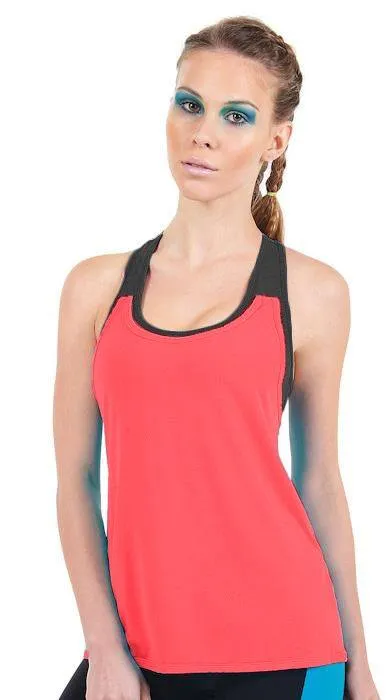 Last Chance! Bia Brazil Activewear Double Trouble Mesh Tank TT4308