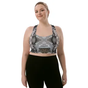 Lilly Longline sports bra, Mossy Rock