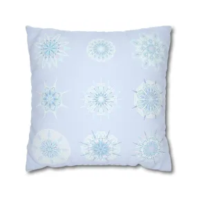 Mandala Art Snowflakes Pillowcase - Handmade Design