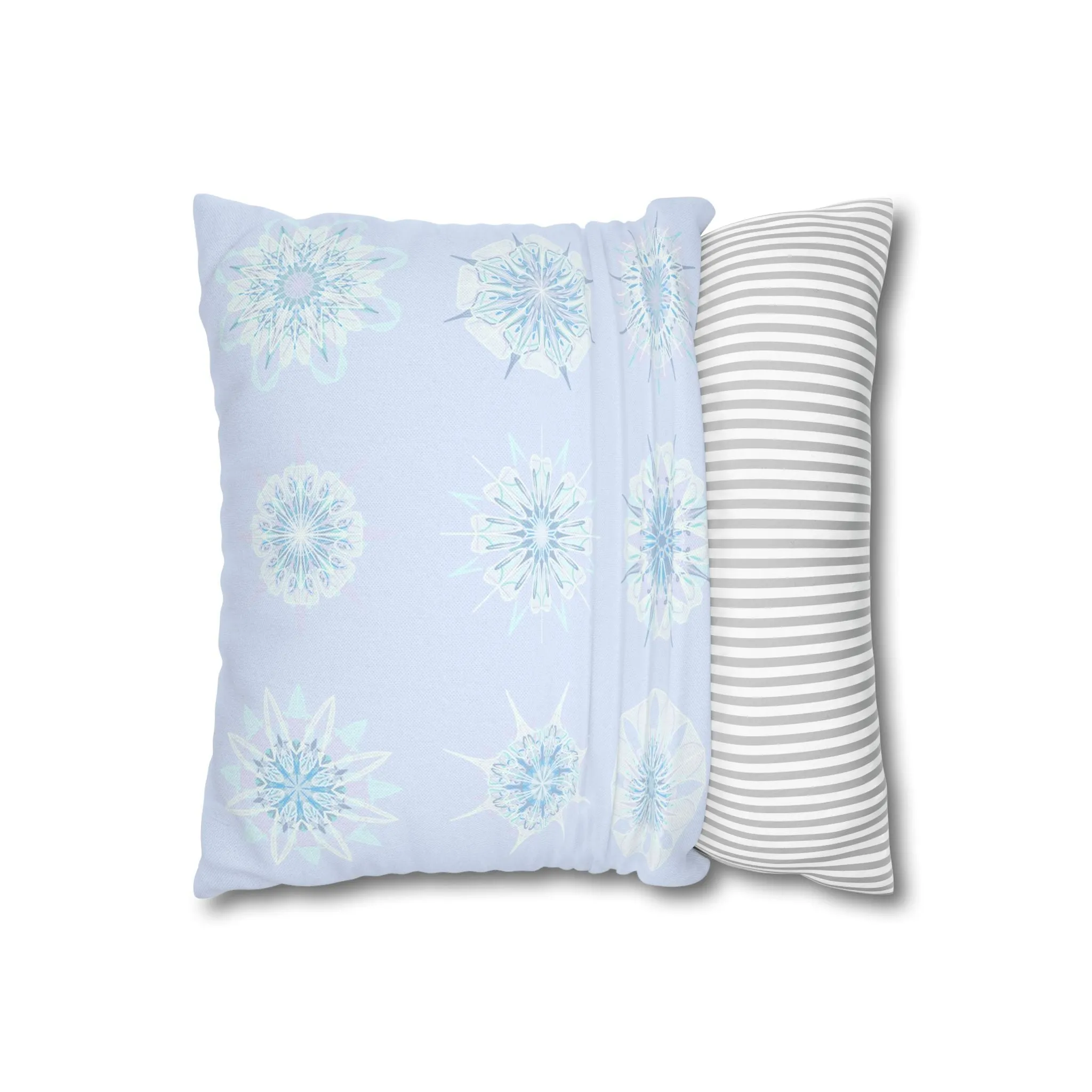 Mandala Art Snowflakes Pillowcase - Handmade Design