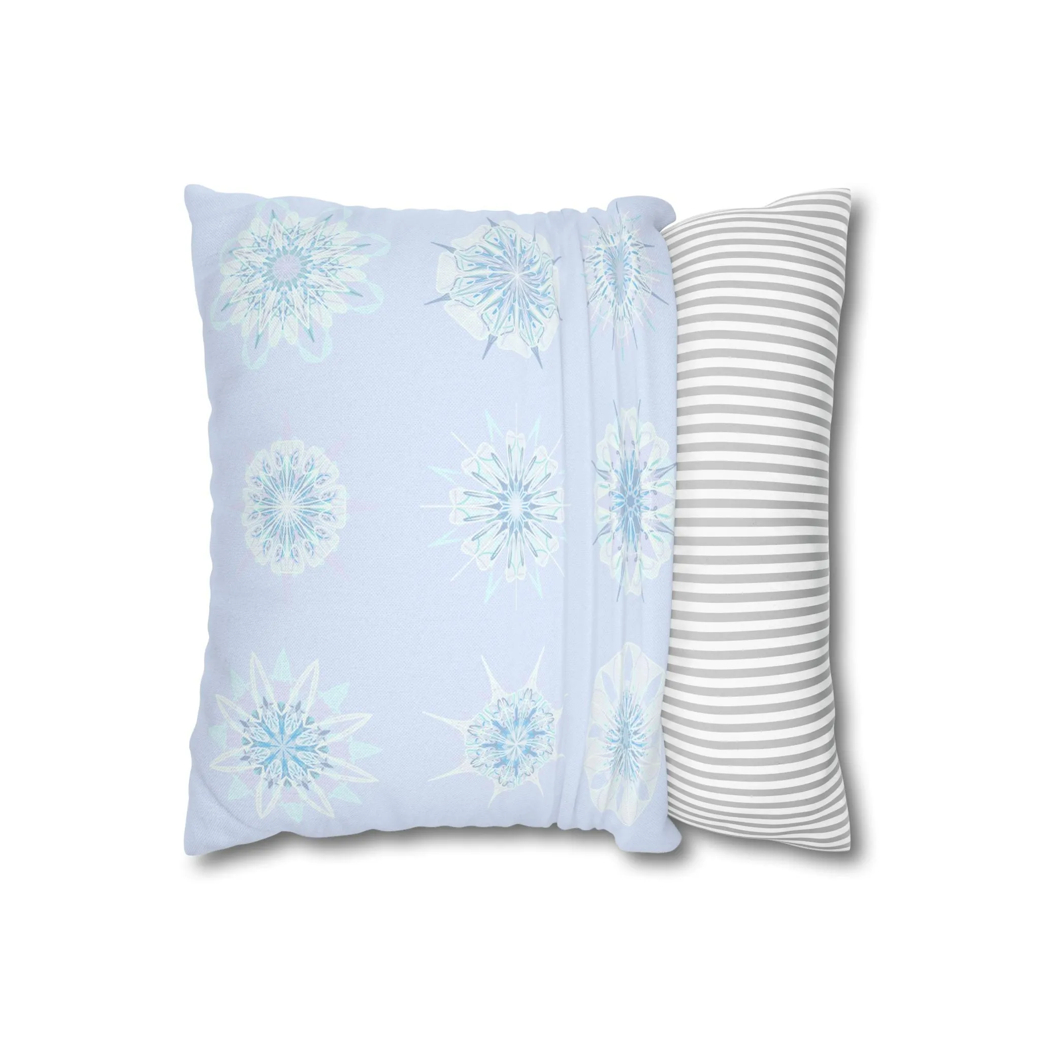 Mandala Art Snowflakes Pillowcase - Handmade Design