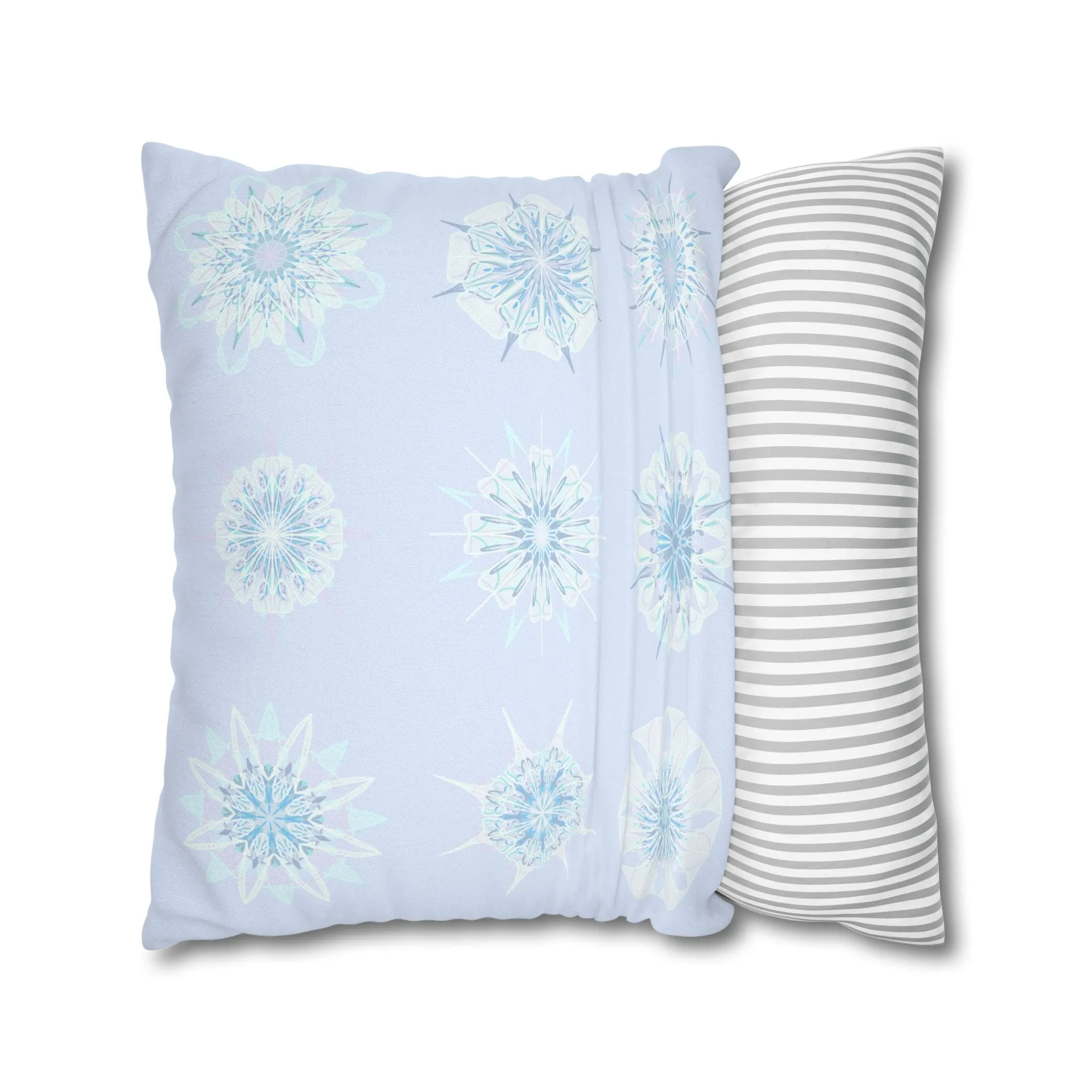 Mandala Art Snowflakes Pillowcase - Handmade Design