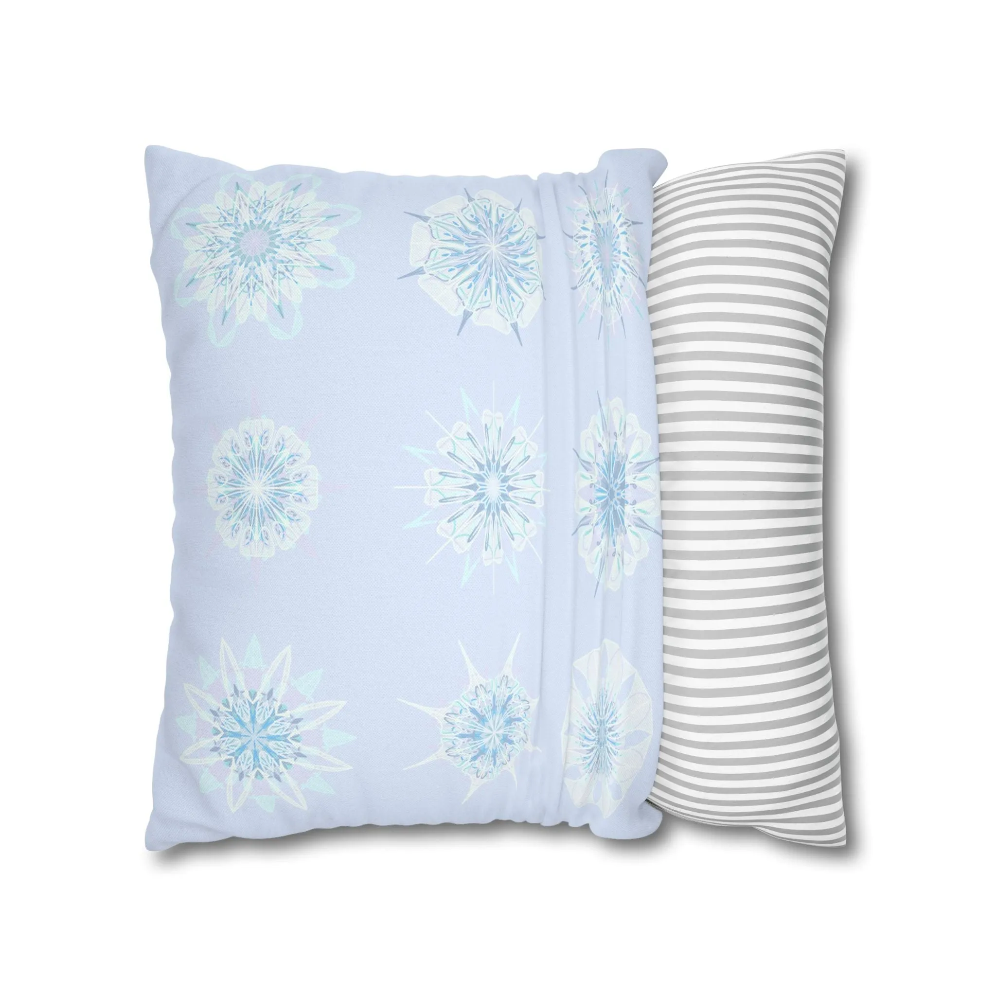 Mandala Art Snowflakes Pillowcase - Handmade Design