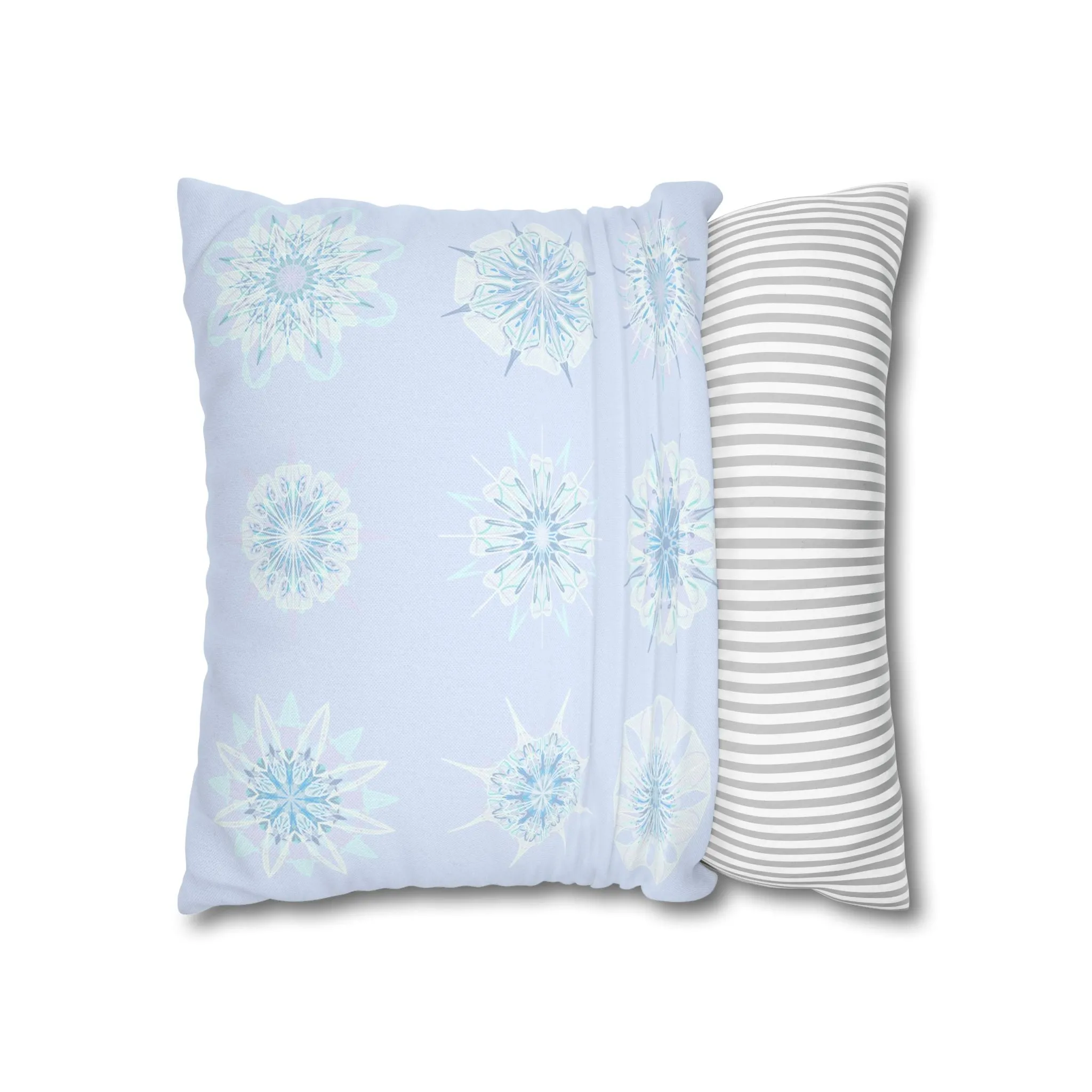 Mandala Art Snowflakes Pillowcase - Handmade Design