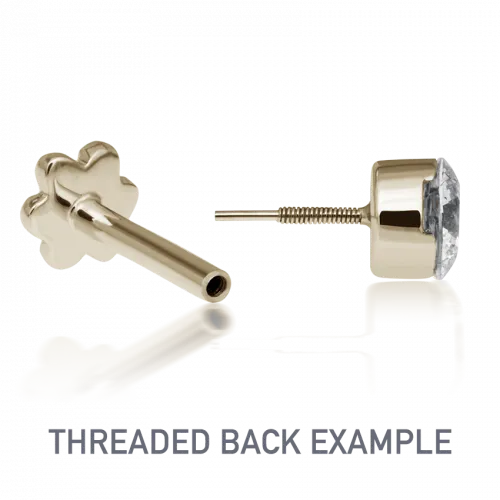 Maria Tash 3mm  Diamond Trinity Threaded Stud