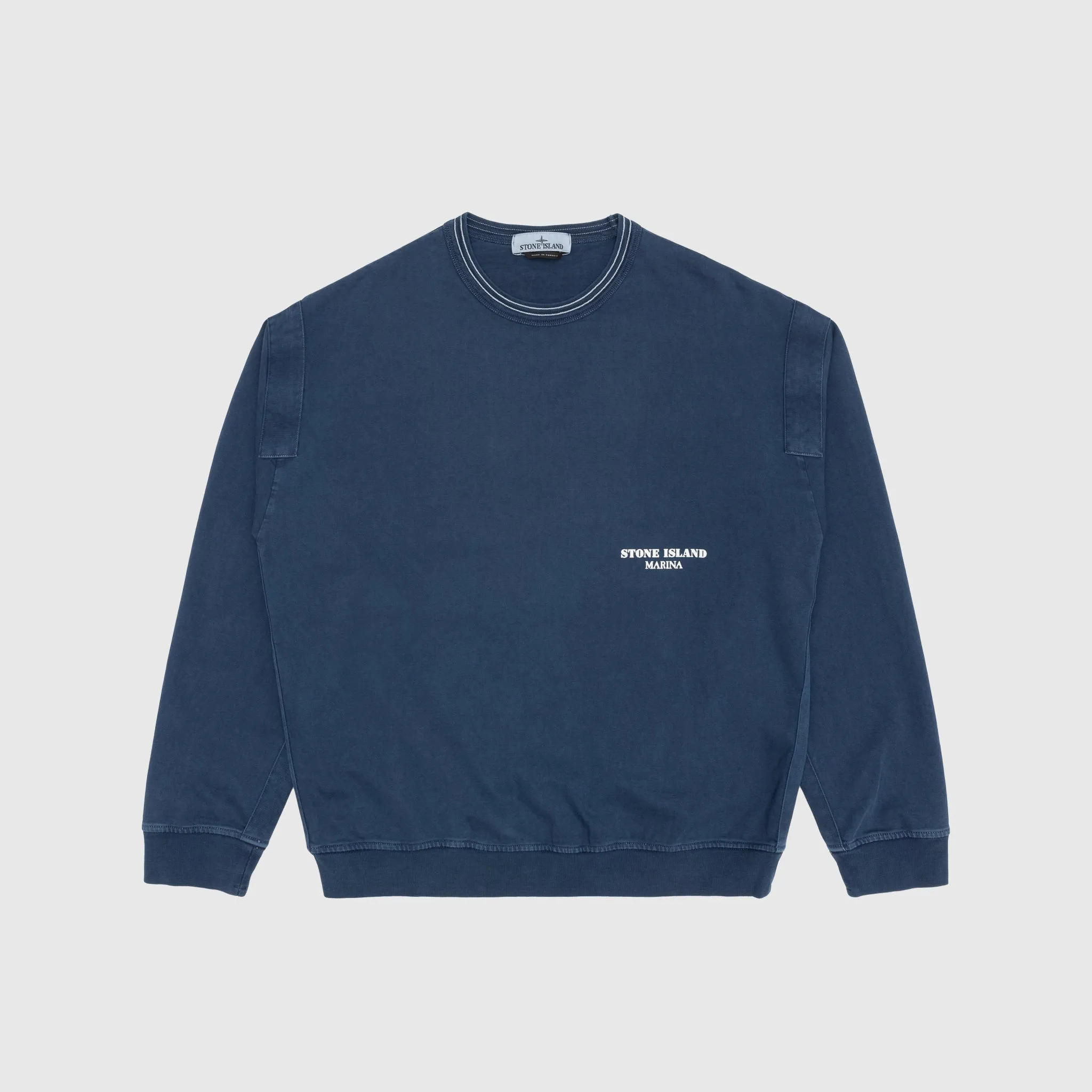 MARINA_‘OLD’ TREATMENT CREWNECK SWEATER