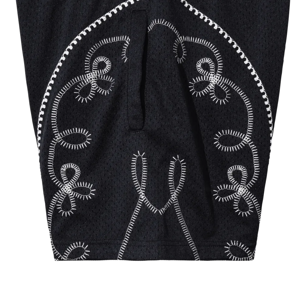 MARKET x H Bar C Bolero contrast-stitched mesh shorts