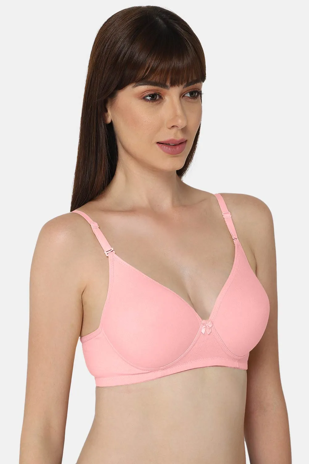 Medium Coverage Non-Wired Thin & Adjustable Intimacy T-Shirt Padded Bra - UC09