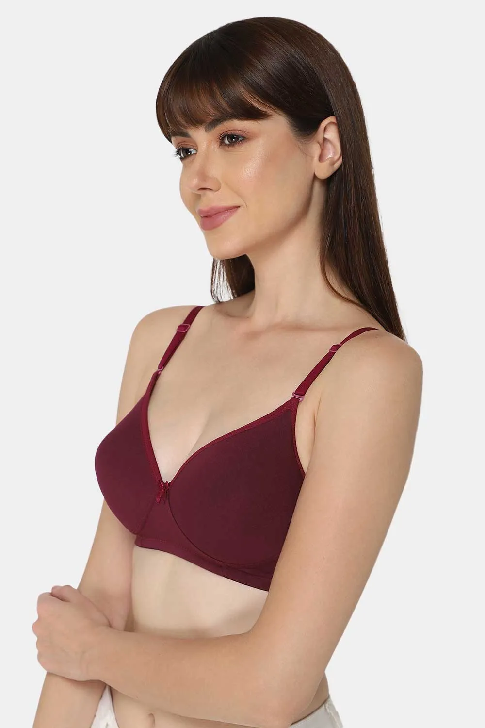 Medium Coverage Non-Wired Thin & Adjustable Intimacy T-Shirt Padded Bra - UC09