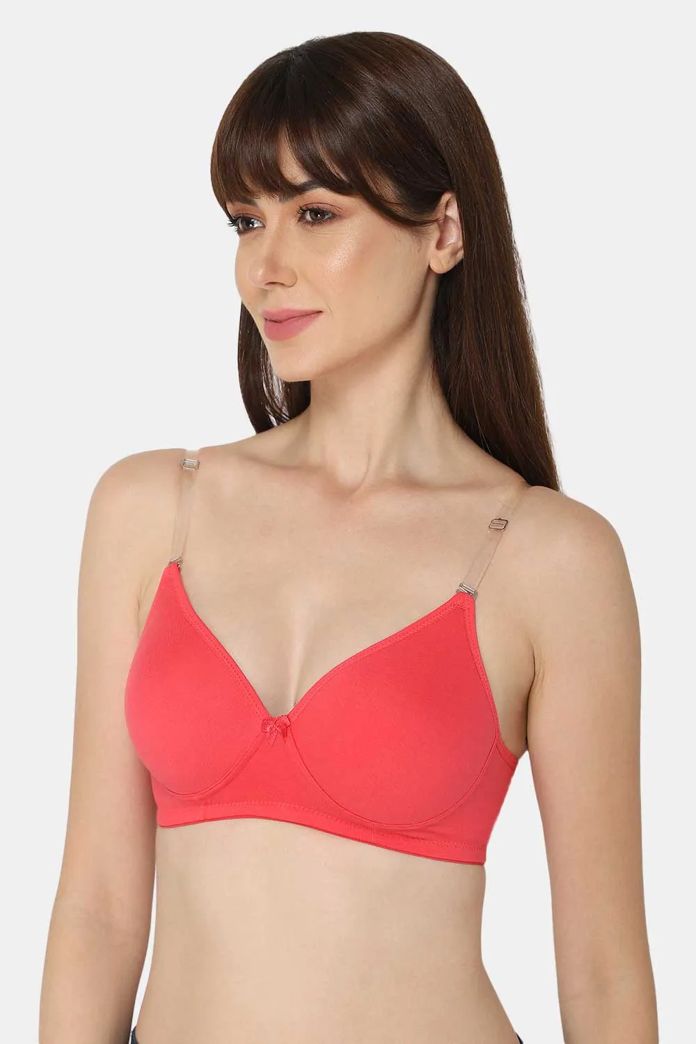 Medium Coverage Non-Wired Thin & Adjustable Intimacy T-Shirt Padded Bra - UC09