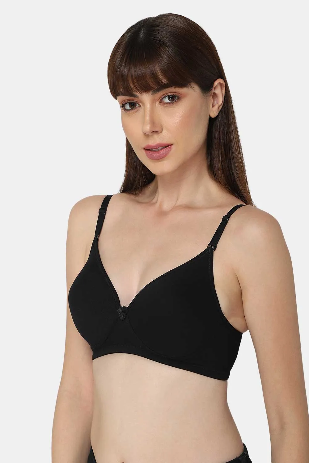 Medium Coverage Non-Wired Thin & Adjustable Intimacy T-Shirt Padded Bra - UC09