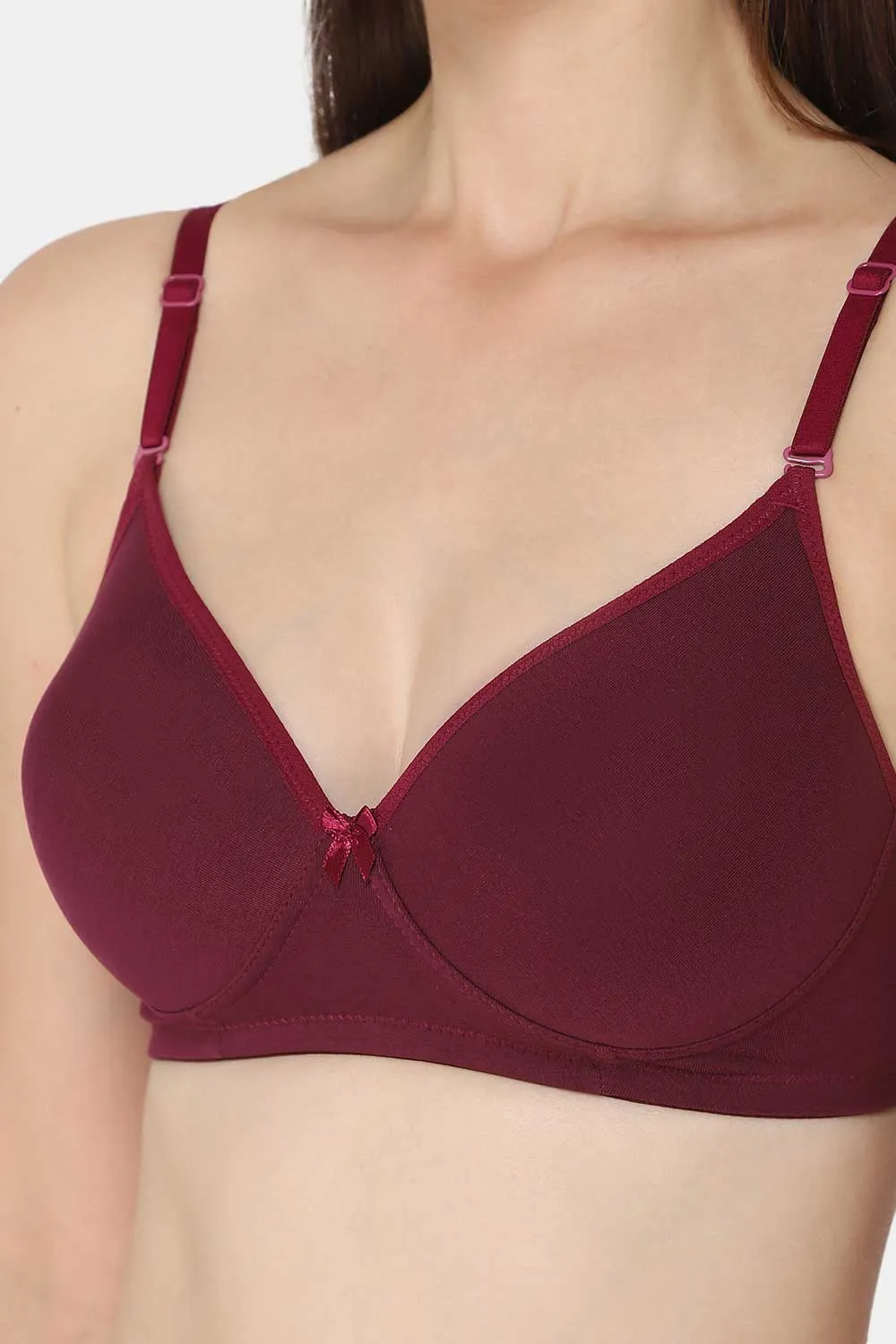 Medium Coverage Non-Wired Thin & Adjustable Intimacy T-Shirt Padded Bra - UC09
