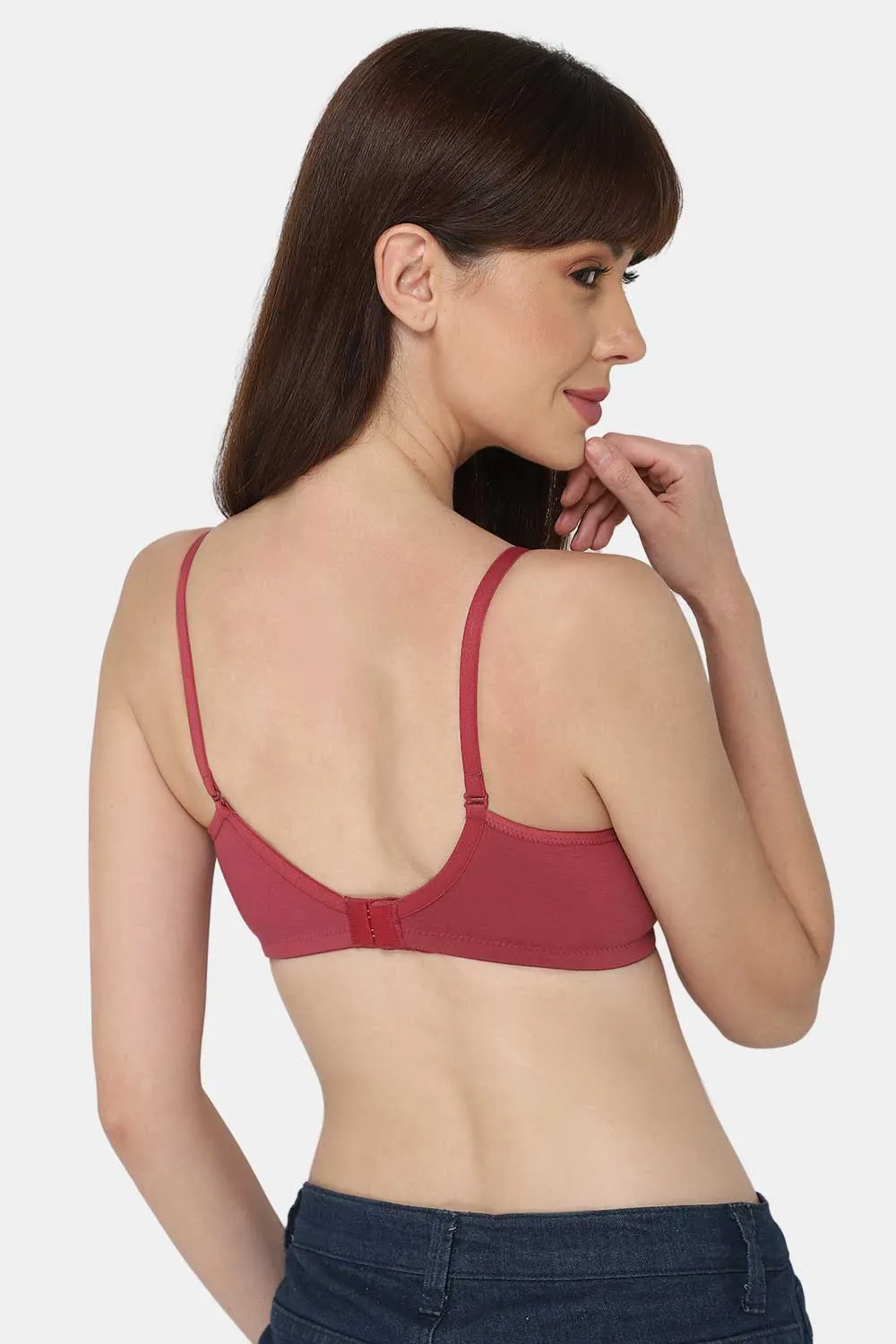Medium Coverage Non-Wired Thin & Adjustable Intimacy T-Shirt Padded Bra - UC09