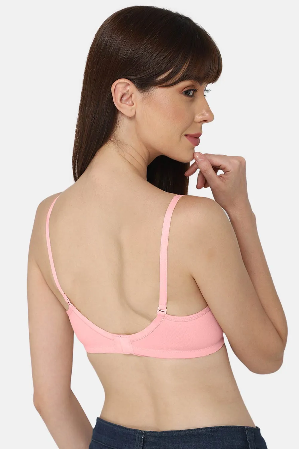 Medium Coverage Non-Wired Thin & Adjustable Intimacy T-Shirt Padded Bra - UC09