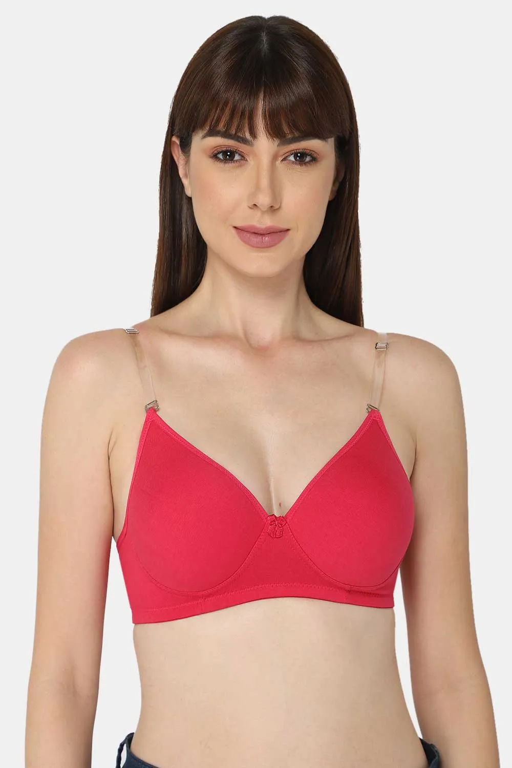 Medium Coverage Non-Wired Thin & Adjustable Intimacy T-Shirt Padded Bra - UC09