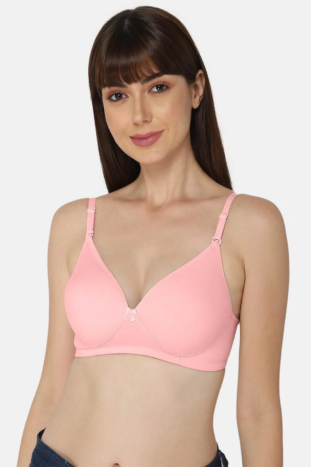 Medium Coverage Non-Wired Thin & Adjustable Intimacy T-Shirt Padded Bra - UC09