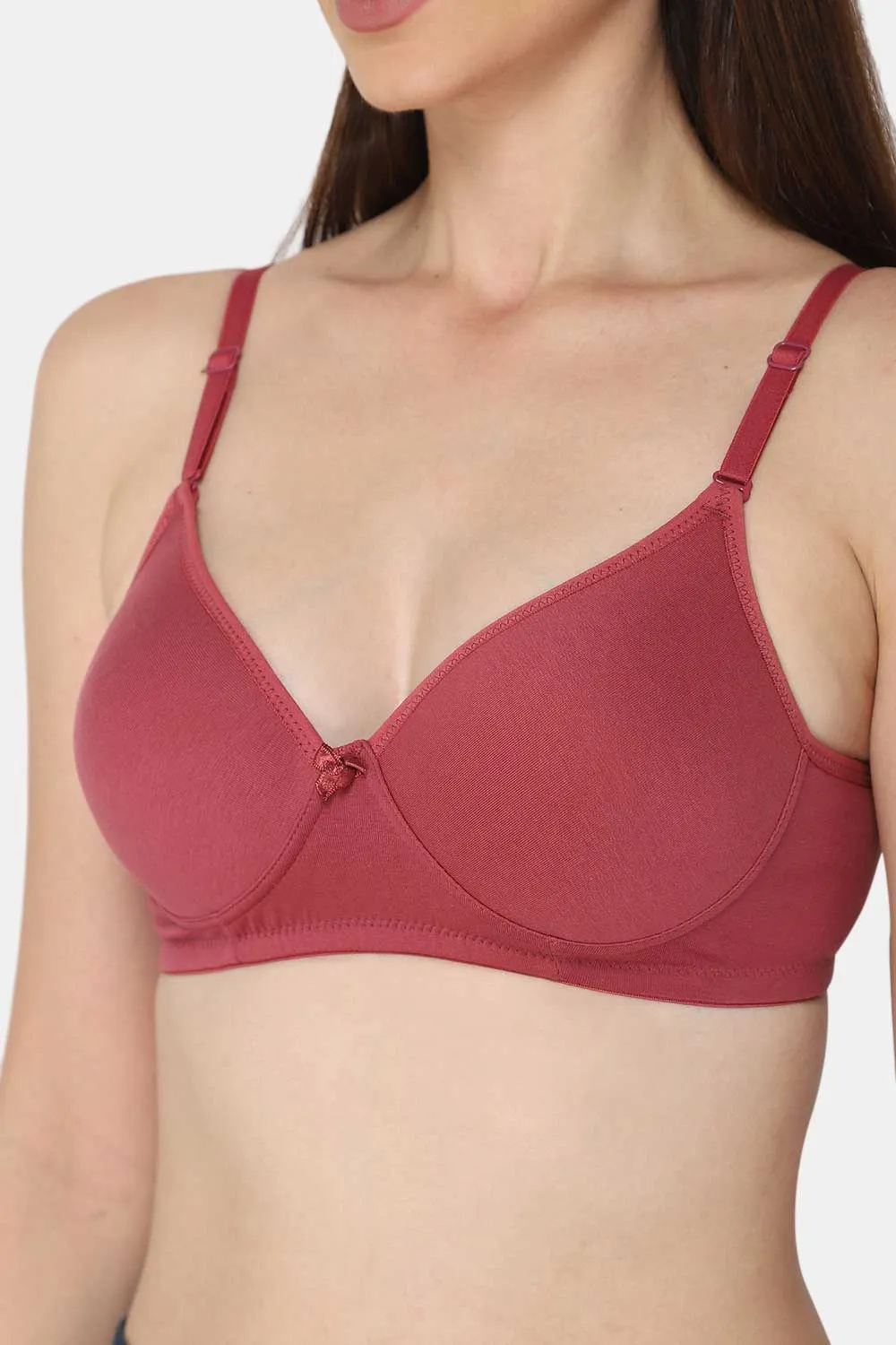 Medium Coverage Non-Wired Thin & Adjustable Intimacy T-Shirt Padded Bra - UC09