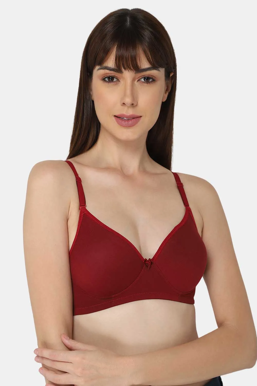 Medium Coverage Non-Wired Thin & Adjustable Intimacy T-Shirt Padded Bra - UC09