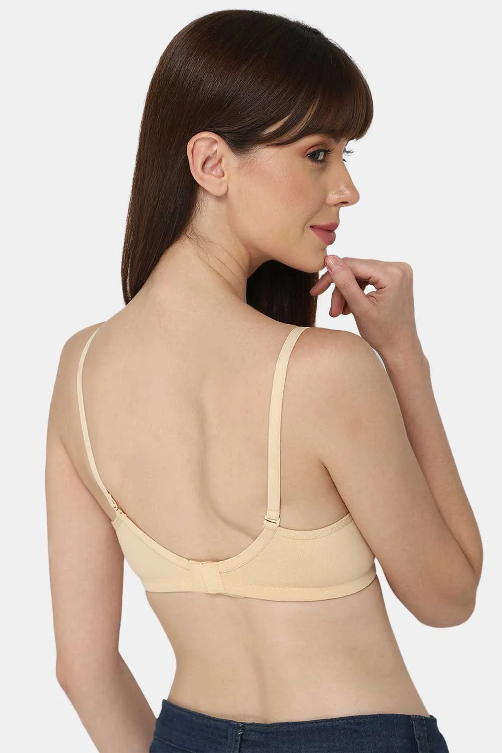Medium Coverage Non-Wired Thin & Adjustable Intimacy T-Shirt Padded Bra - UC09