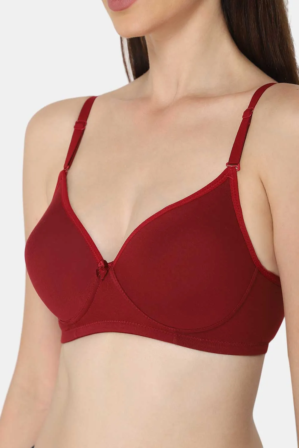 Medium Coverage Non-Wired Thin & Adjustable Intimacy T-Shirt Padded Bra - UC09